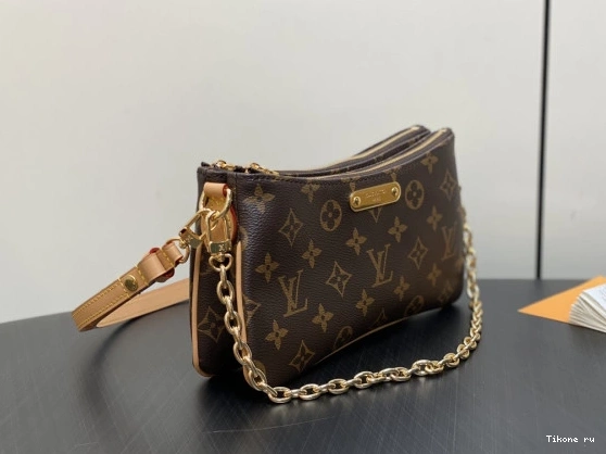 Cheap VUITTON -9.6*5.3*2.6CM pochette Liv LOUIS double 0818